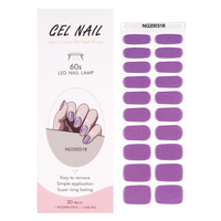 Autocollants d'ongles en gel UV semi-durcis longue durée, très populaires, à presser / Tiktok NG200317/NG200318