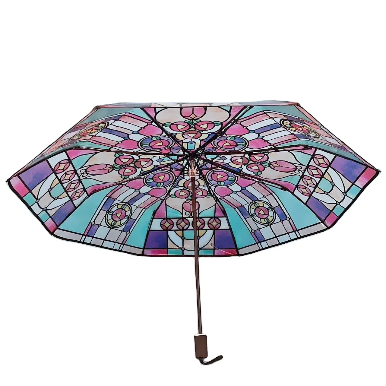 Payung lipat otomatis lucu payung hujan dapat dilipat buka dan tutup otomatis payung transparan kompak