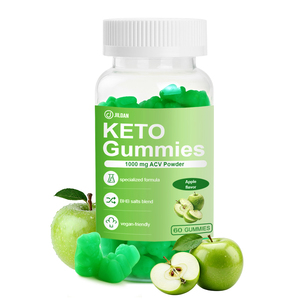 Layanan OEM & ODM Keto BHB Gummies Cuka Apel Pendukung Manajemen Berat Badan Bebas Gula Keto ACV Gummies Sertifikat GMP - Product Image 1