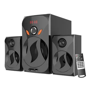 低音炮HiFi声音50w扬声器放大器2.1多媒体音频，带低音炮家庭和视频