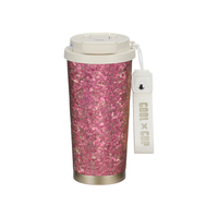 Bouteille d'eau de luxe de 520 ml au design classique, cadeaux d'affaires, bouteille d'eau à double paroi en titane pur, tasse à café isolée sous vide pour le bureau