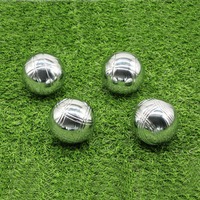 Ensemble de boules de pétanque en acier inoxydable de haute qualité, écologiques, argentées, pour joueurs de pétanque, diamètre 72-73 mm, nylon