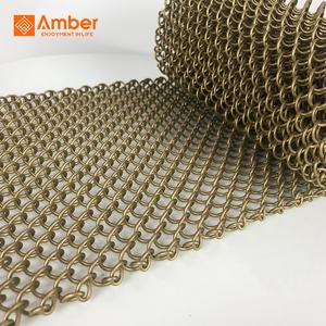 <span class=keywords><strong>Cortinas</strong></span> de Malla Metálica Decorativas <span class=keywords><strong>para</strong></span> Gabinetes de Pared, Duraderas y de Venta Caliente, en Acero Inoxidable, Cobre y Aluminio - Product Image 6