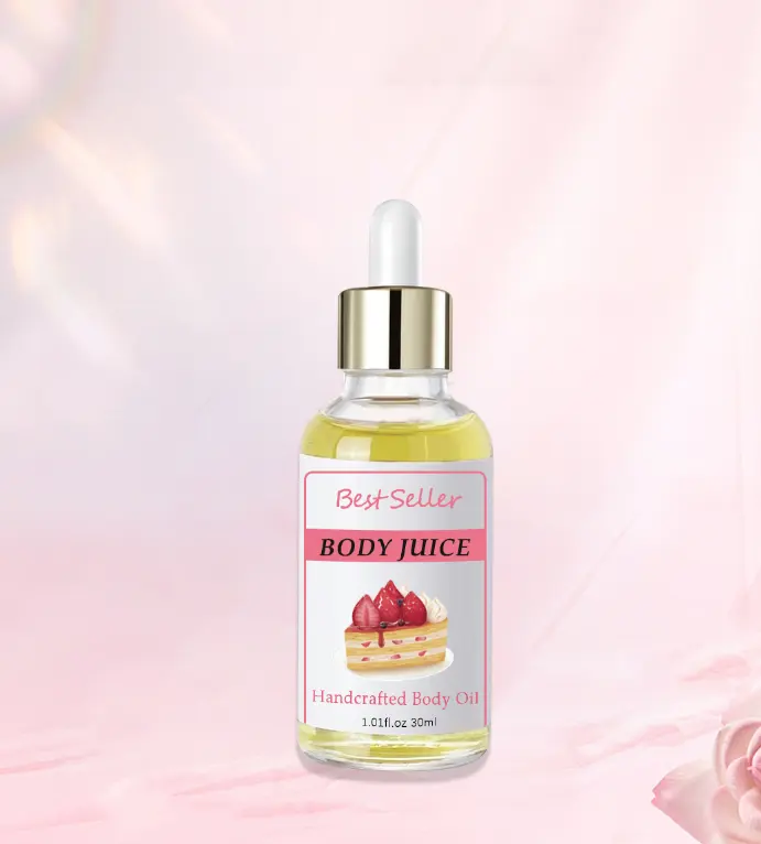 Private Label Body Sap Glazuur Essentiële Hydraterende Geurolie Anti Aging Gladmakende Massage Sap Olie