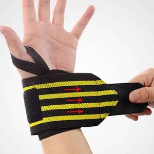 สายรัดข้อมือสำหรับยกน้ำหนักเพื่อการออกกำลังกายแบบกำหนดเองสำหรับการเพาะกาย - Product Image 2