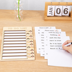 Montessori <span class=keywords><strong>per</strong></span> fare lista piano di apprendimento Puzzle <span class=keywords><strong>giochi</strong></span> da tavolo sviluppare abitudini Checklist checkcheckchart giocattoli educativi <span class=keywords><strong>per</strong></span> bambini ragazzi ragazze - Product Image 4