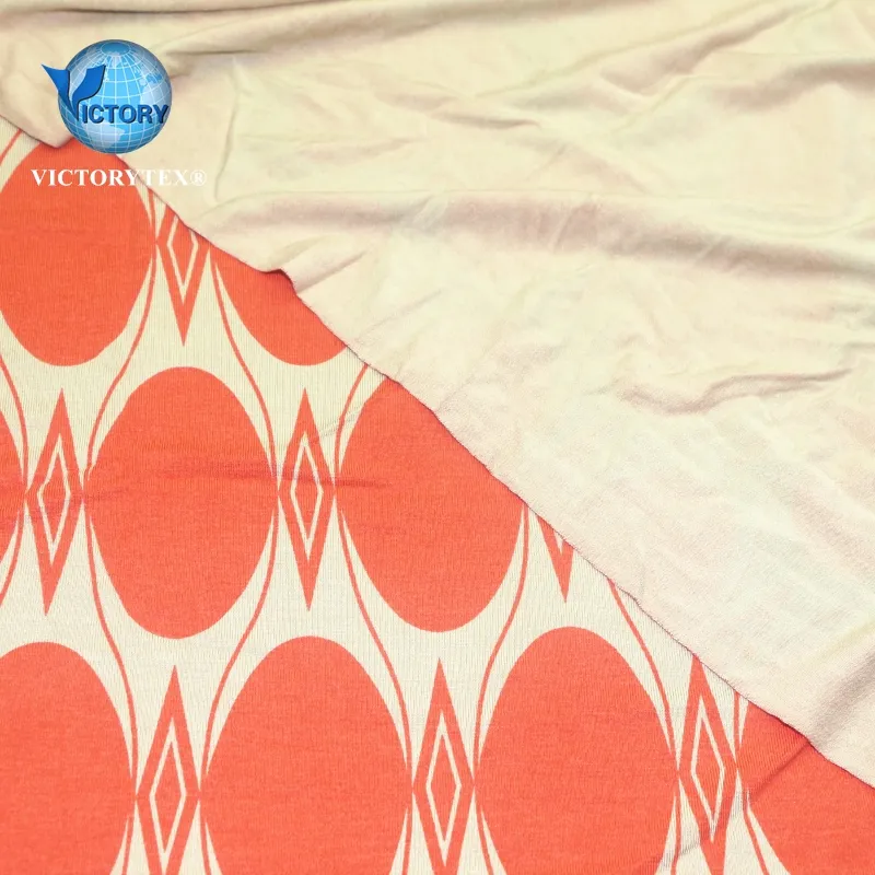 Vải Dệt Kim Nhà Sản Xuất 95 Viscose Rayon 5 Vải Thun In Hình Elip Màu Trơn Đàn Hồi Vải Cho Quần Áo