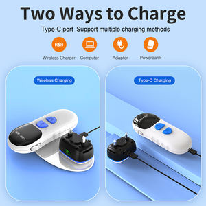 <span class=keywords><strong>Collar</strong></span> de descarga para perros, dispositivo de carga inalámbrica, antiladridos, entrenamiento remoto, vibración, 2600 pies, novedad - Product Image 5