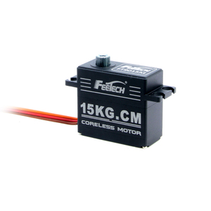Moteur numérique sans balais Feetech FT9015M 7.4V 15kg de couple à engrenages métalliques pour mini-voiture RC à ailes, voitures de course sur route à l'échelle 1/10 et 1/8 - Product Image 1