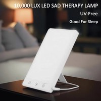 Lampe SAD professionnelle GQ-L1 à luminosité réglable, 10000 Lux, lumière thérapeutique LED 24V, lampe de lumière du jour à intensité variable pour le bien-être saisonnier