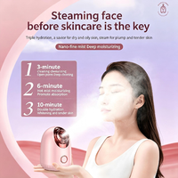 Vaporizador Facial Portátil para Uso Doméstico, Vaporizador Facial Iónico Nano, Masajeador Facial de Spa, Vaporizador Facial