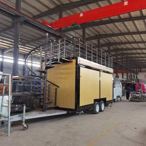 新しいデザインダブルデッキフードトラックカスタマイズ2階建てモバイルフードトレーラー、2階建て、キッチン用トップフィッティング - Product Image 3