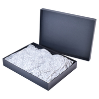 Caja de Regalo Negra de Lujo Personalizada con Tapa y Base, Cajas de Papel de Alta Gama ISO9001, Forro de Esponja, Proveedor de Empaques de Cajas de Regalo de Lujo