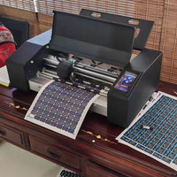 Plotter Digital de alta velocidad, máquina troqueladora de etiquetas completamente automática de escritorio de alimentación de varias hojas, troqueladora de etiquetas adhesivas