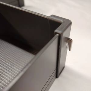 Meuble de rangement coulissant de <span class=keywords><strong>cuisine</strong></span> de haute qualité à 6 niveaux en alliage d'aluminium et verre chromé avec paniers et quincaillerie - Product Image 3