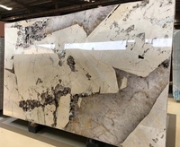 Marbre de luxe naturel rétroéclairé brésilien Pandora blanc dalle de marbre fond mur Patagonie marbre quartzite dalle carrelage