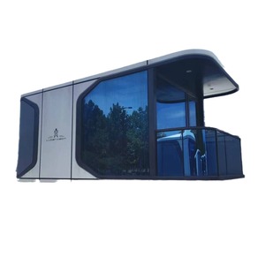 Maison-conteneur moderne avec murs en verre et balcon pour la vie en plein air et l'utilisation en bureau - Product Image 4