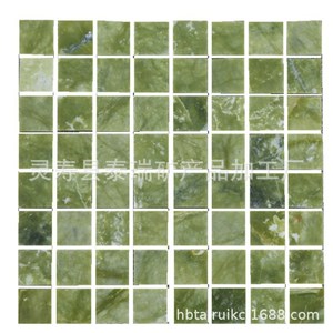 Dalles de jade vert 300x300mm, imitation pierre, texture, carreaux muraux intérieurs, comté de Lingshou, Hebei - Product Image 1