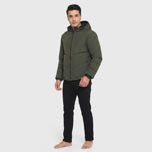 High Street Men's Plus Size <b>Winter</b> Coat Breathable Quilted <b>Waterproof</b> Puffer <b>Jacket</b> for Casual Outdoor Wear Featuring Sheep Fur - Product Image 1
