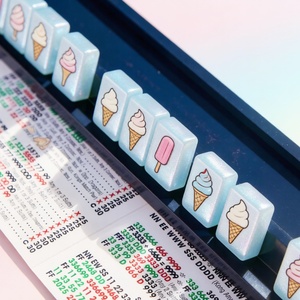 Tuiles de Mahjong Lumineuses en Acrylique Gravées – Jeu de Mahjong Américain pour les Soirées Ludiques et les Moments de Détente - Product Image 2