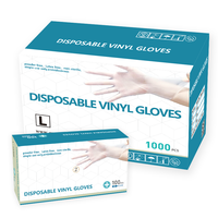 Gants en vinyle PVC transparents jetables sans poudre, de qualité alimentaire, compatibles écrans tactiles, pour usage domestique et professionnel