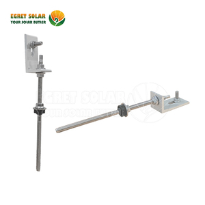 สลักเกลียวแขวนแผงโซลาร์เซลล์สแตนเลส M10x250 มม. สำหรับติดตั้งบนหลังคากระเบื้อง ชุบสังกะสีแบบจุ่มร้อน พร้อมน็อตและยาง EPDM สำหรับโครงสร้างเหล็ก - Product Image 4