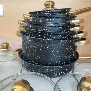Wholesale 12pcs Nonstick Stainless Steel <strong>Induction</strong> <strong>Pots</strong> <strong>and</strong> <strong>Pans</strong> <strong>Set</strong> Kitchen Cookware <strong>Set</strong> Juego De Utensilios - Product Image 5
