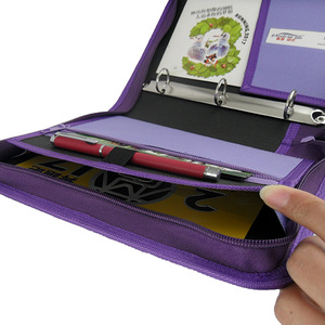 <span class=keywords><strong>Agenda</strong></span> Moderna Personalizada A5 con Cubierta de Lentejuelas, Carpeta con 3 Anillas, Cierre y Portapapeles - Product Image 4