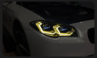 Pour l'assemblage des phares de la Série 5 F10 2010-2017, modification avec lentille laser LED bicolore en forme de cuillère, 6000 lm, 6000K, 12V