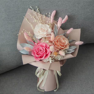 ช่อดอกกุหลาบอมตะทำด้วยมือดอกไม้ธรรมชาติที่เก็บรักษาไว้จริงสำหรับวันวาเลนไทน์2026โอกาสปีใหม่ - Product Image 6