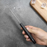Couteau à viande dentelé en acier inoxydable OEM avec manche en plastique pour la cuisine