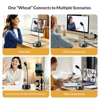 Microphone à condensateur USB filaire SADA MK03 transfrontalier pour cours en ligne, diffusion en direct, réduction du bruit et surveillance en temps réel