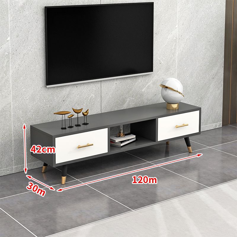 ลิ้นชักสองชั้นพร้อมกรอบสีเทาเข้มและลิ้นชักสีขาว