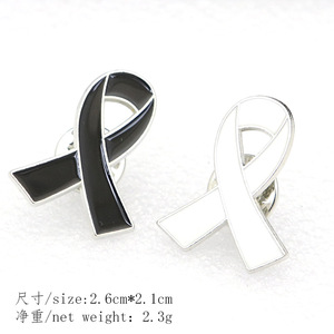 เข็มกลัดริบบิ้นสีแดงเคลือบเงาเพื่อสร้างความตระหนัก, เข็มกลัดสัญลักษณ์เอชไอวี, เครื่องประดับเสื้อผ้าโลหะผสม - Product Image 2