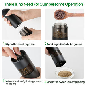 <span class=keywords><strong>Moulin</strong></span> <span class=keywords><strong>à</strong></span> <span class=keywords><strong>poivre</strong></span> et <span class=keywords><strong>à</strong></span> sel <span class=keywords><strong>électrique</strong></span> <span class=keywords><strong>professionnel</strong></span>, kit de <span class=keywords><strong>moulin</strong></span> <span class=keywords><strong>à</strong></span> <span class=keywords><strong>poivre</strong></span> et <span class=keywords><strong>à</strong></span> sel <span class=keywords><strong>électrique</strong></span>, avec gravité, nouveau modèle - Product Image 6