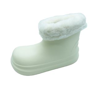 Bottes d'hiver imperméables légères pour femmes, antidérapantes, en EVA, avec doublure chaude en peluche, semelle épaisse, bout fermé, pour la marche en extérieur - Product Image 3