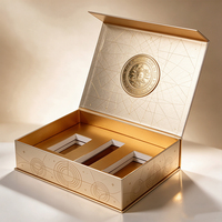 Boîte cadeau rigide en carton personnalisée avec fermeture magnétique pour cosmétiques de luxe, impression personnalisée, logo de marque, recyclable