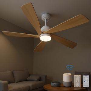 พัดลมเพดานอัจฉริยะ 52 นิ้ว มอเตอร์ดีซี พร้อมไฟ LED รีโมทคอนโทรล ควบคุมผ่านแอพพลิเคชั่น สำหรับใช้ในครัวเรือน - Product Image 2