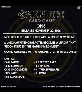 Précommande OPCG OP-<span class=keywords><strong>18</strong></span> Boîte scellée en papier japonais - Sous licence officielle, 12 boîtes par étui, à partir de <span class=keywords><strong>14</strong></span> ans, sortie officielle fin de novembre - Product Image 3