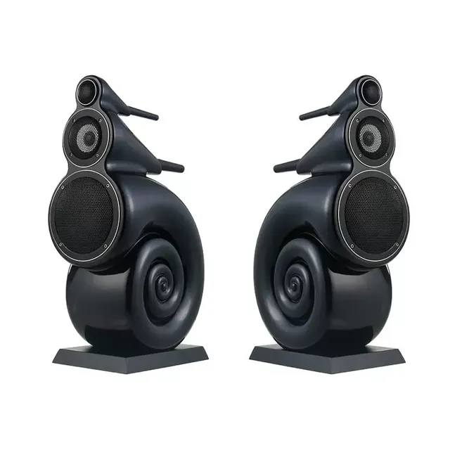HiFi Bookshelf Speaker with Active Three-Way 5-Inch Wood Cabinet Speaker for Computer Use 30-50W Good Sound