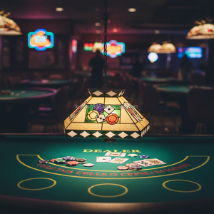 20'' Hand-Crafted European Style Small <b>Square</b> Poker Table LED Lighting Tiffany Pendant Lamp <b>Adjustable</b> Chandelier Pendant Lights - Product Image 2