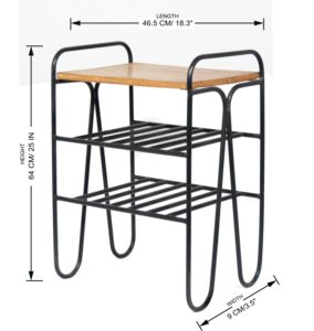 Étagère à chaussures à cadre en métal de taille personnalisée de haute qualité avec dessus en bois stockage multicouche support de chaussures peu encombrant pour salle de sport à domicile - Product Image 6