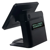 Terminal de point de vente tactile 15,6 pouces avec coque ABS de nouvelle conception, caisse enregistreuse avec logiciel LED8 VFD220 en option, démonstration pour les magasins de détail