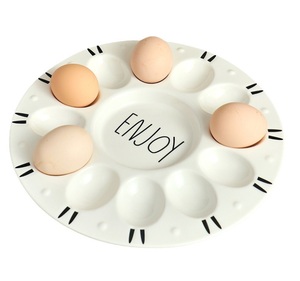 Керамический поднос для яиц креативный церемониальный поднос для завтрака в западном стиле - Product Image 5