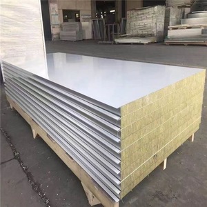 Xây dựng vật liệu xây dựng bên ngoài âm thanh hội đồng quản trị Tường Cách Nhiệt mái giá chống cháy đá len Tấm bánh sandwich - Product Image 4