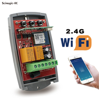 Récepteur Wi-Fi pour porte de garage 433,92 MHz 433 MHz 2 canaux 7-32 V, télécommande universelle multi-marques à code fixe et à code tournant pour ouvre-porte