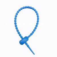 120/150/215mm attaches en silicone pince de sac sangles de câble pain attache torsadée en caoutchouc réutilisable attaches polyvalentes pinces de câble cordon en Silicone