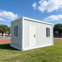 Maison conteneur préfabriquée pliable et extensible, maison modulaire, conception portable en kit, pliable pour unité d'habitation