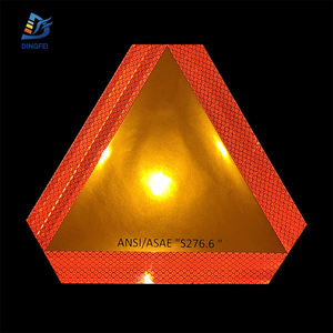 Logotipo personalizado SMV Placa de marcado trasero <span class=keywords><strong>Señal</strong></span> de triángulo <span class=keywords><strong>Señal</strong></span> reflectante Etiqueta de <span class=keywords><strong>señal</strong></span> de vehículo de movimiento lento - Product Image 4