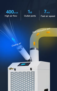 <span class=keywords><strong>Aire</strong></span> <span class=keywords><strong>acondicionado</strong></span> portátil de 2500W, equipo de refrigeración interior móvil, <span class=keywords><strong>aire</strong></span> <span class=keywords><strong>acondicionado</strong></span> para fábrica - Product Image 4